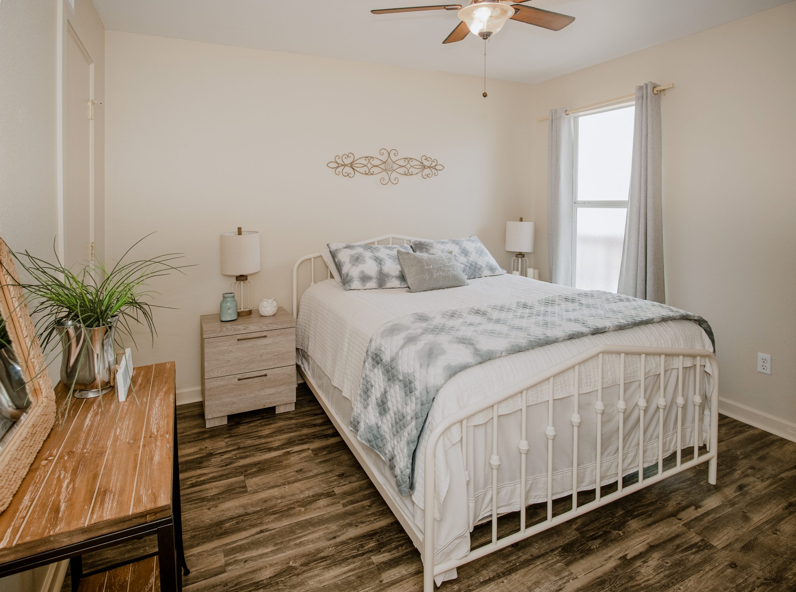 Comfortable Vacation Bed in Condo on Padre Island in Corpus Christi.